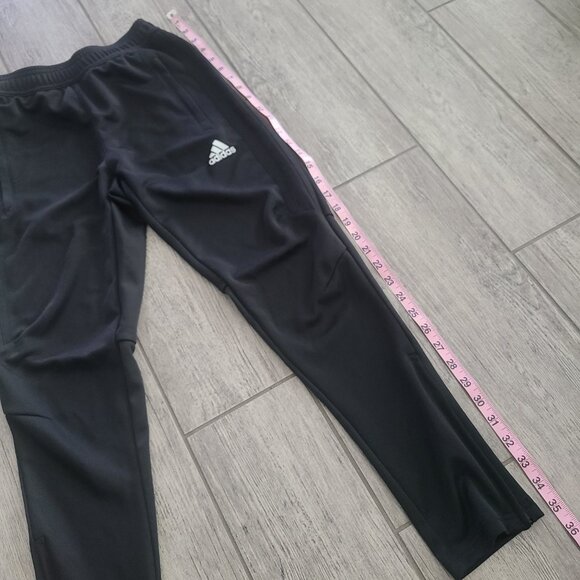 Athletic Track Pants Adidas ClimaCool Black Tapered Kids Youth Medium (11–12Y) - Picture 3 of 12